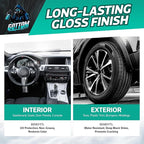 Gottom Vinyl, Rubber & Plastic Shine - 16oz, Cherry Vanilla Scent - VRP Gloss Dressing for Plastic, Car Interior & Tire Dressing, UV Protection, Plastic Restorer, Long-Lasting Gloss Finish