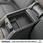 RUNROAD Center Console Organizer Compatible with GMC Acadia 2017-2023 Accessories, Insert Armrest Storage Tray Console Organizer Secondary Storage Box, Black