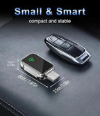 Wireless CarPlay Adapter for Apple iPhone & Android Auto - 2-in-1 Fast & Stable Mini CarPlay Adapter Convert Wired to Wireless, Plug & Play, Auto-Connect, No Delay, BT 5.4, 2.4G/5G WiFi