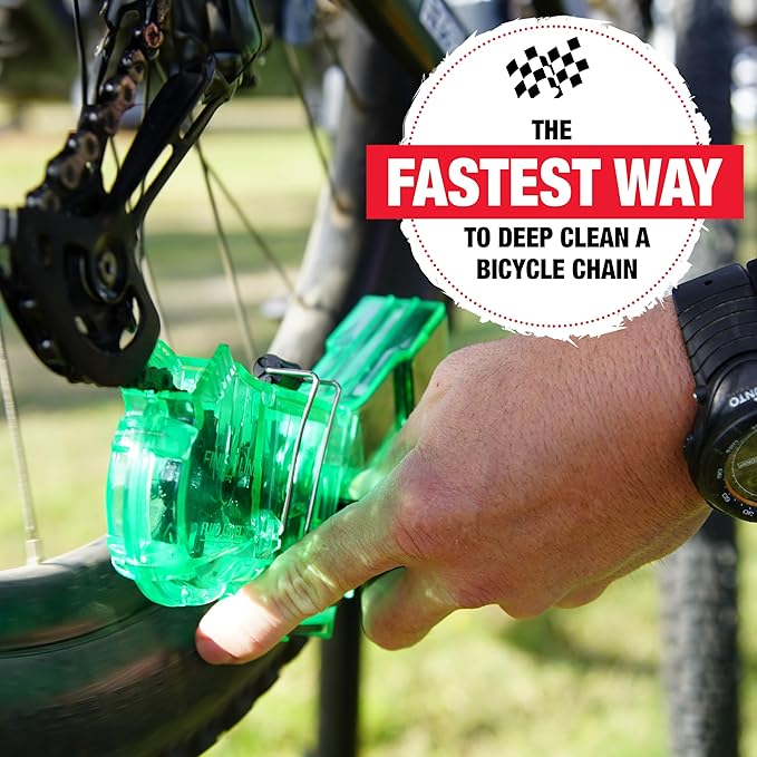 Finish Line Shop Quality Bicycle Chain Cleaner Kit – Deep Scrubbing Chain Cleaner, EcoTech Degreaser and Dry Lubricant for Efficient, Clean and Smooth Drivetrain Performance
