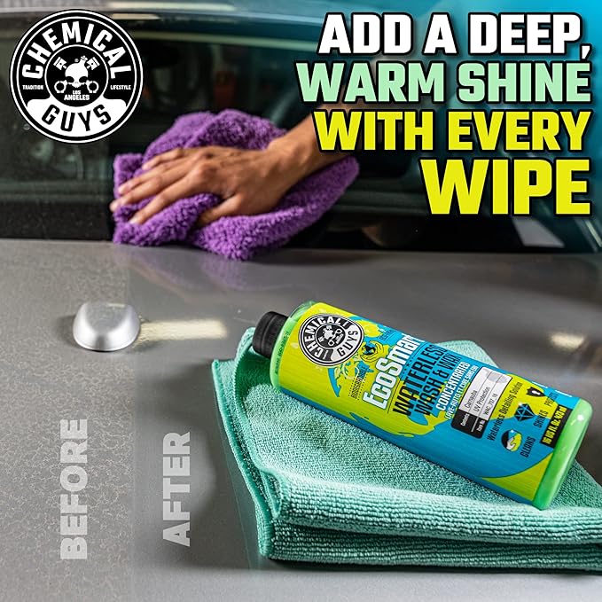 Chemical Guys WAC_707_16 EcoSmart Hyper Concentrated Waterless Car Wash and Wax, Safe for Cars, Trucks, SUVs, Motorcycles, RVs & More, 16 fl oz