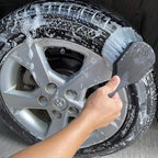 9PCS Car Wheel Tire Brush Kit, Tire Brush, Wheel Cleaner Brush, Soft-bristled Rim Cleaner Brush, Car Towel,Microfiber Bendable Brush Tire Shine Applicator Pad, Car Detailing Brushes Supplies Kit