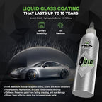 Liquid Glass Coating for Cars, High Gloss & Scratch-Resistant Self-Leveling Clear Coat Last for 10 Years, High-Gloss Shine Repairs and Protects Older Vehicles, for Car Paint, Headlights
