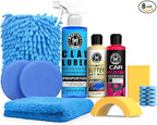 Wontolf Complete Car Clay Bar Auto Detailing Kit, Clay Luber, Butter Wet Wax, Car Wash Soap - Premium Grade Clay System Car Washing Detailing Kit- Maximum Gloss & Unsurpassed Slickness(19 Items)