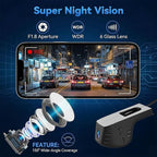 Front 4K Dash Cam for Honda Accord 2023 2024 2025 Hybrid LX Sport EX Touring EX-L (Gen11),Easy Installation,OEM Style in-Dash WiFi & APP, Loop Recording, G-Sensor, 24H Parking Monitor