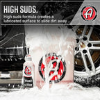 Adam's Polishes Wash & Wax - Car Wash Soap Infused with Pure Carnauba Car Wax Polymers | Car Cleaning Formula W/Paint Protection | Use in 5 Gallon Bucket Cannon Foam Gun & Car Detailing Brush Kit