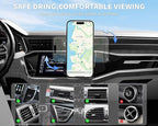 Car Phone Holder,2 Pack Magnetic Car Mount 15W-Qi Fast Wireless Car Charger Dashboard Windshield Vent Cell Phone Holder for Your Car Compatible with iPhone 17 Pro Max/17 Air/16 Pro/15 Plus/14/13/12/11