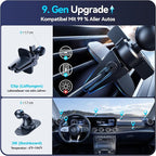 Beser for MagSafe Car Mount Charger, (4.13 lbf) Large Magnetic, 15W Qi Wireless Charger for Car, Vent/Dashboard, Phone Holder for iPhone 16/15/14/13/12 Series, 7 Color Lights, Aluminium, Deep Black