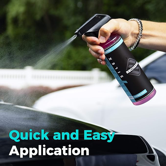 HydroSilex Recharge Car Ceramic Coating - Protective Ultra Hydrophobic Ceramic Detail Spray Replaces Wax & Sealants - DIY Friendly Car Care Products That Provide 6 Months of Protection - 128 Ounces
