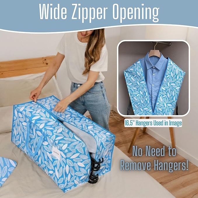 VENO 8 Pack Heavy Duty Moving Bags with Backpack Straps, Zippers & Handles, Extra Large Packing Bags for College Dorm Essentials, Moving Supplies Alternative to Cardboard Moving Boxes