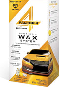 Rust-Oleum 345537 Factor 4 Synthetic Car Wax Kit, 4 oz