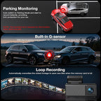 4K+2.5K Dash Cam Front and Rear,GPS,5.8G WiFi, Free 64GB Card Included,Dash Camera for Cars,2-Channel Car Camera,3.16'' IPS Screen,G-Sensor,24H Parking Monitor,Max 256GB