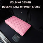 Seat Aisle Storage Box for Ford Explorer 6-Passenger Models – Organizer Rear Seats Passage – Foldable, Easy Installation, for Ford Explorer ST XLT Accessories 2020 to 2025 (Pink)