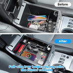 DIAMOOKY 3PCS Center Console Organizer Compatible with Toyota 4Runner 2024 2023 2022 2021 2020 2019-2010 Glove Box Organizer Gear Shift Tray Armrest Storage Box 5th Gen 4 Runner Accessories