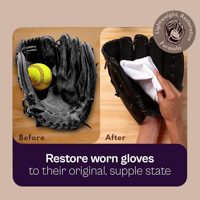 SARNA BASEBALL Glove & Leather Cleaner and Conditioner, 8 Oz