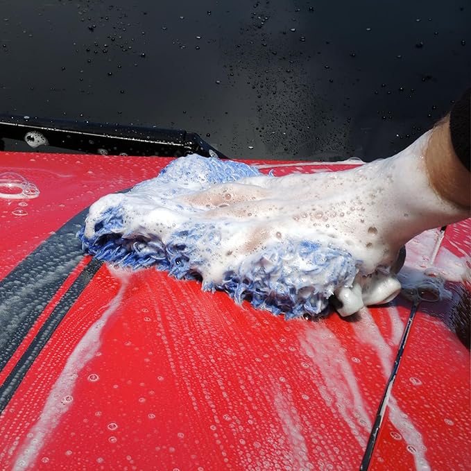 Incredimitt Car Wash Mitt – Premium Microfiber Wash Mitt for Cars, Made in Germany, Scratch-Free Cleaning