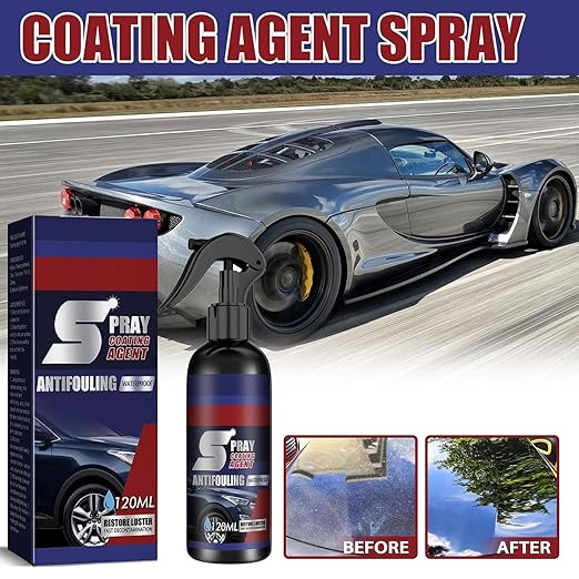 3 in 1 Spray Coating Agent, Car Coating Spray for Shine & Protection, Fast-Acting Coating Spray, Waterless Wash, Nanospray for Cars (3PCS x 120ml)