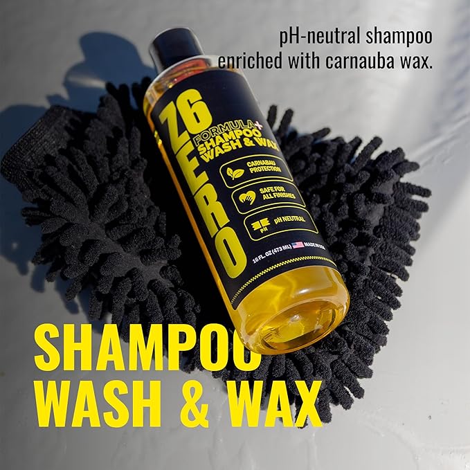 ZER06 The Ultimate Car Wash Soap with Special Shine Formula - Carnauba Wax And Ultra Concentrated Forumula - Pressure Washer - Foam Cannon With Bucket Soap Conditioner - Ph Neutral