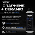 Graphene Ceramic Car Wash Soap - Graphene Coating Infused Car Shampoo - pH-Neutral Formula for Coatings - Cleans, Protects, & Recharges Existing Coatings In One Step (16oz)