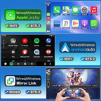 4G+64G Android 13 Car Radio for Dodge Ram (1994-2001)& Chrysler Town and Country (1990-2000) & Jeep Grand Cherokee (1993-1998), 6.2''Touch Screen Stereo with Wireless CarPlay&Android Auto