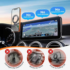 Car Phone Holder for Mercedes Benz GLE-Class/GLS-Class 2020-2026 (Only for 12.3-Inch Screen) 360° Rotation Magnetic Cell Phone Mount, Compatible with Magsafe, Does Not Affect Air Vent