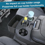 RAVOTOM Center Console Hanging Organizer Box Compatible with 2013-2024 Dodge Ram 1500 & 2013-2026 Ram 2500/3500 Interior Accessories Cup Holder Expander Storage Box (Jump Seat Only)