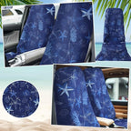 Hahafelt 2 Pack Car Seat Towel Covers Athletic Running Towel Performance Microfiber Post Workout Sweat Washable Cover Non Slip for Seat Outdoor Sport (Ocean)
