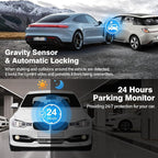 2K Dual Dash Camera for Cars, Free 64G SD Card, FHD 2K+1080P Dash Cam Front and Rear, 3.2'' IPS Screen, 176° Wide Angle Dashcam, 24H Parking Monitor, G-Sensor, Loop Recording, Night Vision, WDR