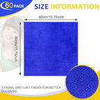 Nuenen Microfiber Cleaning Cloths for Cars 16 x 16 Inch Ultra Absorbent Car Towels Drying Reusable Cleaning Supplies House Kitchen Window Microfiber Towel(Blue, Gray, Yellow,60 Pcs)