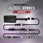 OPT7 Aura Single Row Expansion Pack - 2pc 24” RGB Multicolor LED Strips w/Splitters and Extension Wires for Interior, Wheel, Grille, Engine Bay, Golf Cart, Boat, Car, Truck, Van, SUV Decor Lighting