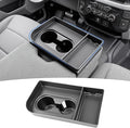 Console Organizer Tray Cup Holder Fits for 2021-2025 Ford F150 & 2023-2026 F250 F350 F450 F550 40/20/40 Jump Seat Center Console Storage Cup Holder Insert for F-Series Super Duty Accessories