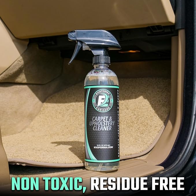 ExoForma Carpet & Upholstery Cleaner - Gentle But Effective Carpet Cleaner for Vehicles, Car Interior Cleaner and Stain Remover for Seats, Carpet, Fabric & More