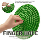 10.4" Heavy Duty Grit Trap (2-Pack) & Wash Mitt Kit - Premium Car Wash Bucket Filter Insert, Dirt Separator, Fits 3.5-5 Gallon (Green Kit)