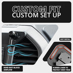 Tackform LINK Vent Phone Mount Compatible with 2015-2020 Ford F-150, 2017-2021 Super Duty, 2018-2021 Expedition | Aluminum | Universal Magnetic Holder | 2" Arm | Orange Knob | (NOT MAGSAFE Compatible)
