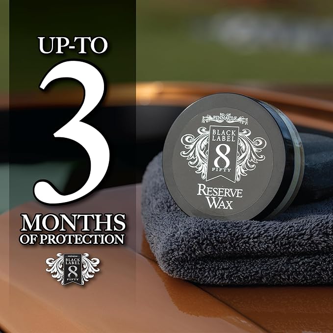 Pinnacle Black Label Reserve Wax | Premium Brazilian Carnauba Wax for Deep Gloss & Shine | Long-Lasting Protection for Paint & Clear Coats | Easy Application & Smooth Finish | PBL-650-FBA