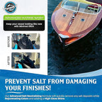 WAVESRX Salt Neutralizing Boat Soap & Jet Ski Wash with SiO2 Surface Protection (EpicWash+), Marine Grade Cleaner Removes Salt & Contaminants, Protective Ceramic Coating Prevents UV Damage