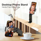 Perilogics Airplane Phone Holder Mount Universal in Flight Hands Free Viewing with Multi-Directional Dual 360 Degree Rotation (Black/Black)