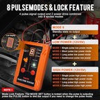 THIKPO Universal Fuel Injector Tester and Cleaner Tool Kit, DIY Cleaning Tool Kit, 8 Pulse Modes, 4 Wire Dual Channel for 2 Fuel Injectors, 8 Size Cleaning Adapters, 12V/5V Output Power