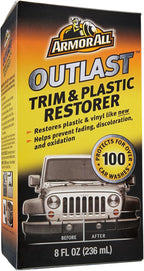 Armor All Outlast Car Trim & Plastic Cleaner , Cleans Cars, Trucks, and Motorcycles, 8 Oz