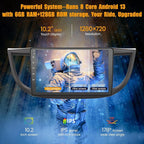 8 Core 6GB+128GB Car Radio for Honda CRV 2012-2016,10.2 Inch QLED Touch Screen Car Stereo with Carplay&Android Auto,WiFi,GPS Navigation,Bluetooth5.0,FM&AM Radio