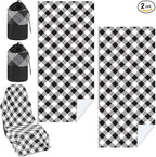 Hahafelt Car Seat Towel Covers with Storage Bag, 63 x 32 Inch Universal Non Slip Waterproof Sweat Protector for Car Truck, Gym Swimming Running, Machine Washable