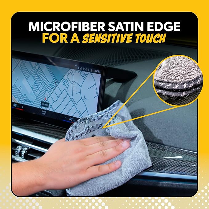 Chemical Guys Microfiber Towels for Cars Microfiber Cleaning Cloth Gray Drying Towels Car Detailing for Wash Interior and Glass, 14 x 12 Inch - 6 Pack