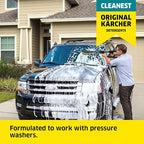 Kärcher 1 Quart Pressure Washer Vehicle Detergent and Wax - Power Washer Soap for Cars, Bikes, Trucks, Boats and More (Pack of 2)
