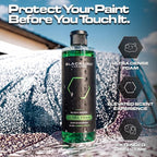 Blackline Automotive Extreme Foaming Car Shampoo - Extreme Ultra Foam Perfect for Ceramic Coatings - Compatible with Foam Cannon for Pressure Washer (16 FL Oz, Green Apple)