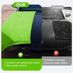 PUGPIU Microfiber Car Drying Towel Extra Large Super Absorbent 48"X24", 1400 GSM Flash Detail Car Wash Drying Towel Edgeless with Two Sided Soft Twisted-Loop, No Water Spots Streaks for Cars (Green)