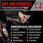 Adam's Polishes Interior Detailer 16 fl. oz (Combo) - Total Car Interior Cleaner, Protectant & Dressing | All Purpose Cleaner & Leather Conditioner | Vinyl, Dashboard, Screen, Seat Cleaner & More