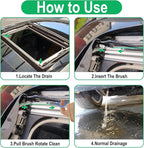 Auto Sunroof Drain Cleaning Tool, 78 Inch Flexible Tube Cleaning Brush, Drain Brush Extra Long Pipe Cleaners for Cars, Car Accessories, Car Sunroof Drain Hole Cleaner for Drains, Sewers, Windshields