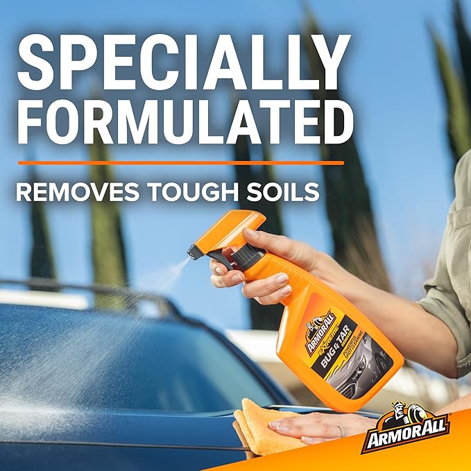 Armor All Extreme Bug and Tar Remover, 16 fl oz Spray Bottle, Spray Cleaner and Car Bug Remover