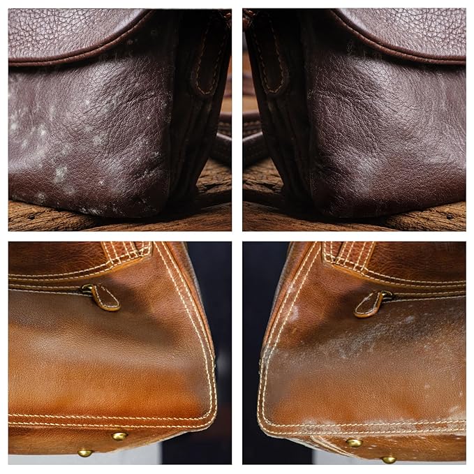 Leather Cleaner & Moisturizer Set for Coach, Gently Cleans Vachetta Leather, Restores Shine, Softens, Removes Stains & Light Scratches, Works for All Luxury Brands