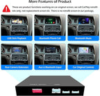 Wireless CarPlay + Android Auto + Mirroring Retrofit Decoder Box Kit, Compatible with Audi A6 A7 2009-2011 Q7 2010-2015 with C6 Embedded Screen & MMI 3G High / 3G+ Models